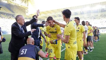25/05/25 VILLARREAL
ESTADIO LA CERAMICA CELEBRACION CLASIFICACION CHAMPIONS LEAGUE PASILLO HOMENAJE DANI REQUENA
