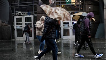 For the first time in years, weather conditions have halted the city’s iconic Columbus Day celebration through Manhattan.