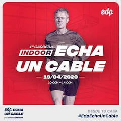 Martín Fiz lidera la carrera solidaria #EDPEchaUnCable: objetivo 10 millones de pasos