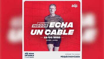 Martín Fiz lidera la carrera solidaria #EDPEchaUnCable: objetivo 10 millones de pasos