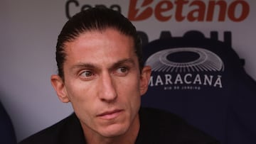 Filipe Luis, con el Flamengo.