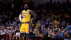 Lebron James debutó con la camiseta de los Lakers ante los Denver Nuggets.