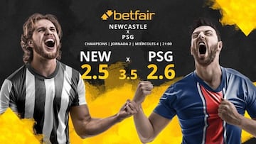 Newcastle United vs. París Saint-Germain: horario, TV, estadísticas, clasificación y pronósticos