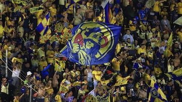 Fans o Aficion during the round of 16 second leg match between America and Guadalajara as part of the CONCACAF Champions Cup 2025, at Ciudad de los Deportes Stadium on March 12, 2025 in Mexico City, Mexico.