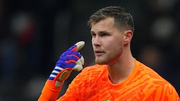 Josep Martínez, durante el partido en el que debutó con el Inter de Coppa Italia.
