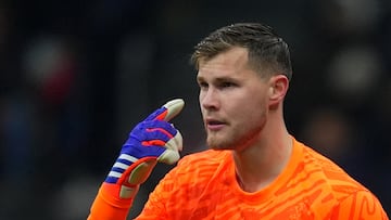 Josep Martínez, durante el partido en el que debutó con el Inter de Coppa Italia.