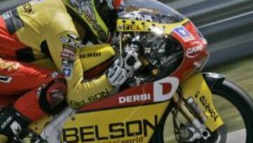 El húngaro Gabor Talmacsi ha conseguido la victoria en 125 c.c. del GP de Holanda, por delante del español Joan Olivé y el italiano Simone Corsi.