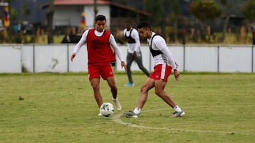 Jhon Velásquez ya hace trabajo de campo con Santa Fe