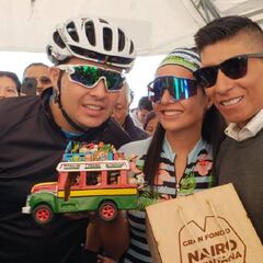 Nairo ya entregó el primer kit de su gran Fondo en Paipa