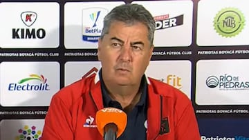 Polilla y el empate de su equipo ante Patriotas en Tunja.