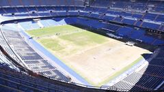 El Santiago Bernabéu tiene nuevo césped