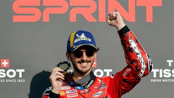 Francesco Bagnaia ganó el esprint de Japón.