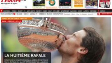 La portada del L'Equipe,