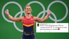 Lydia Valentín finished fourth but now has Olympic 2012 gold