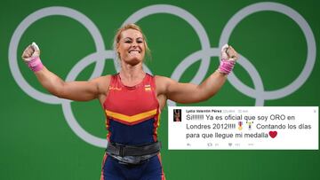 Lydia Valentín. Debajo, su tweet.