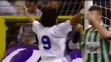 Los 4 goles de Zamorano en la Champions con el Madrid