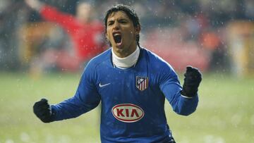 &#039;Kun&#039; Ag&uuml;ero, celebrando un gol ante el Copenhague.