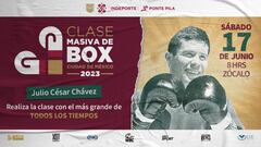 Julio César Chávez dará clase masiva de box en el Zócalo