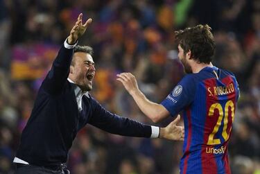 Luis Enrique: "El sexto gol lo marcaron todos los culés"