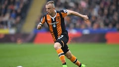 Grosicki, con el Hull City. 