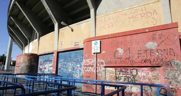 La fachada exterior del estadio.