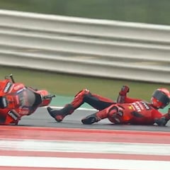 La lluvia se entromete en la pelea Quartararo-Bagnaia