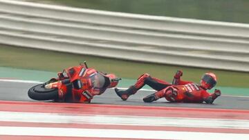 La lluvia se entromete en la pelea Quartararo-Bagnaia