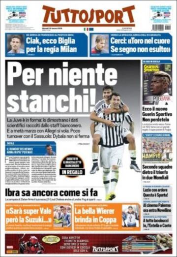 Portadas de la prensa mundial