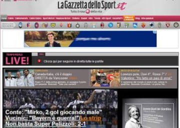 Portadas de la prensa extranjera