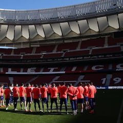 El Atleti trabajó en el Wanda con Costa a tope; sin Koke ni Rodrigo