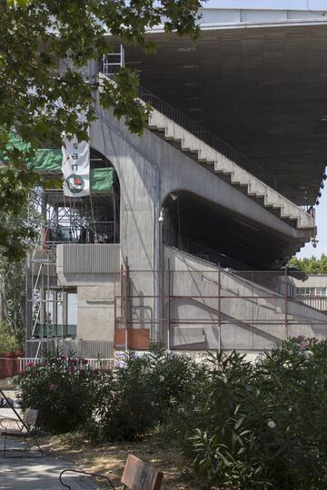 Las obras del Estadio de Vallecas en imágenes