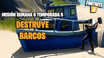 ¿Dónde encontrar barcos en Fortnite Temporada 5?