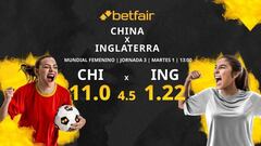 China vs. Inglaterra: horario, TV, estadísticas, clasificación y pronósticos del Mundial Femenino 2023
