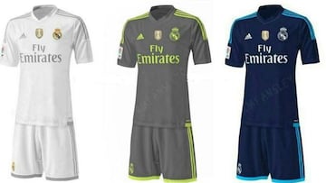 Se filtran los uniformes del Madrid de la temporada 2015-16