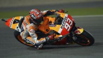 Márquez, de nuevo primero en Qatar.