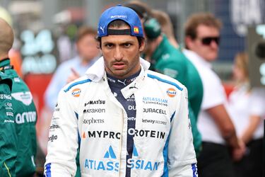 Carlos Sainz antes del inicio del Gran Premio. 