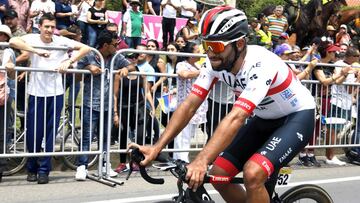 La Ceja, 13 de febrero de 2019. Actividad de la segunda etapa del Tour Colombia 2.1. En la foto: Fernando Gaviria.