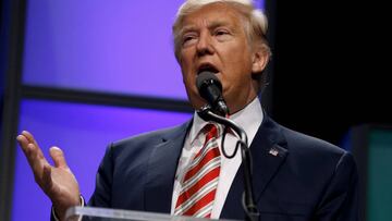 Donald Trump pide a aquellos de sus partidarios que han atacado a minorías que paren.