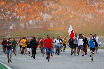 La accidentada carrera en Hockenheim