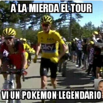 Las redes se inundan con memes de la carrera a pie de Froome