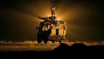 An undated handout picture shows an Iranian missile system during a military exercise in an undisclosed location in Iran, obtained by Reuters on February 28, 2023. Iranian Army/WANA (West Asia News Agency)/Handout via REUTERS ATTENTION EDITORS - THIS PICTURE WAS PROVIDED BY A THIRD PARTY