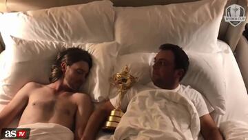 Molinari and Fleetwood wake up in bed together after Ryder Cup