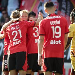 ‘Manita’ del Rennes para ponerse líder