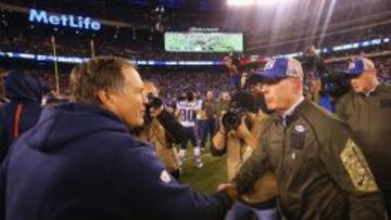 Bill Belichick y Tom Coughlin.