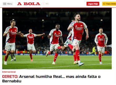 Asombro en la prensa mundial: ¡°El Madrid, humillado en Londres¡±