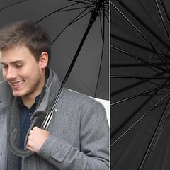 Protégete de la lluvia y el viento con este paraguas resistente e impermeable