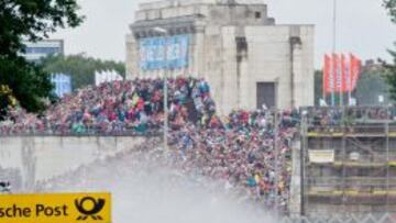 Wickens, durante la carrera de Nuremberg
