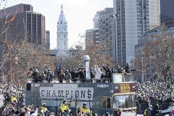 Las imágenes del desfile de los Eagles en Philadelphia tras el Super Bowl LII