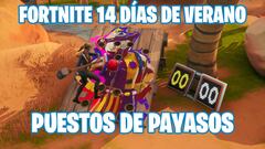 Puestos de payasos de carnaval en Fortnite: ¿dónde están? - Desafío 14 días de verano