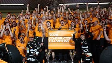 Lando Norris' victory in the Abu Dhabi Grand Prix saw McLaren beat Ferrari to the team title and secure their first win in 26 years.